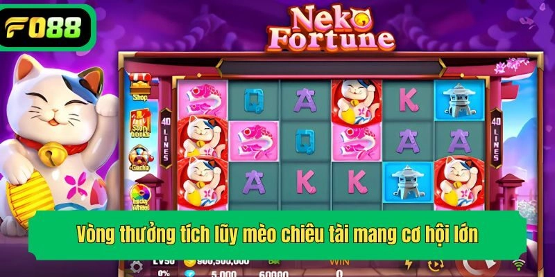 Vòng thưởng tích lũy mèo chiêu tài mang cơ hội lớn